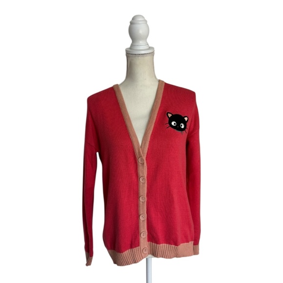 Hello Kitty X Forever 21 Chococat Coral Cardigan - Picture 2 of 13